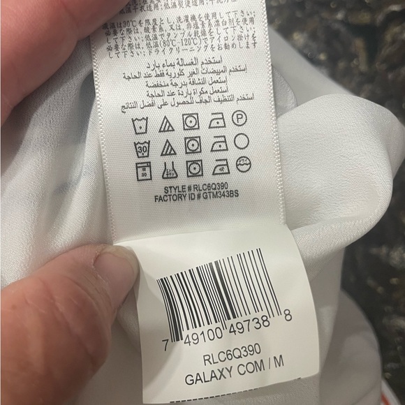 BCBGENERATION Galaxy Combo: Asymmetrical Hemline, Striped Wrap Dress - Picture 7 of 8